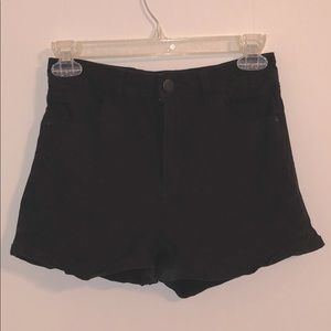 Black Jean Shorts